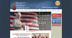 Desktop Screenshot of bluegrassheritage.org